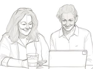 Illustration von Karin Grauszer und Buchhalterin Andrea Schwabl